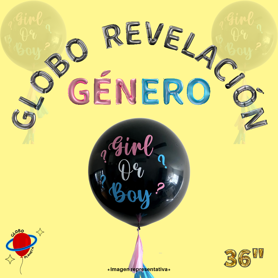 Globos Revelación De Genero (2pzs)