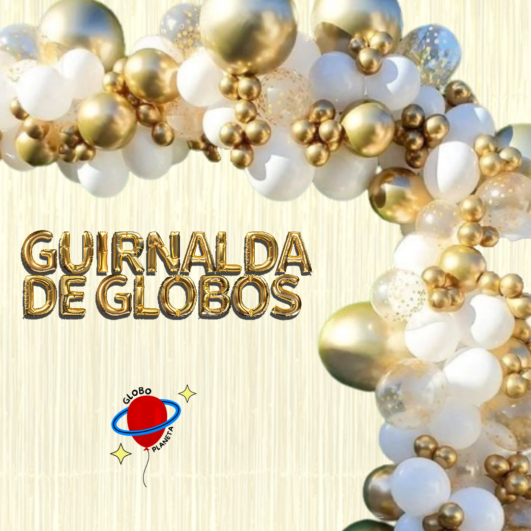 Guirnalda Para Decoración Blanco/Dorado